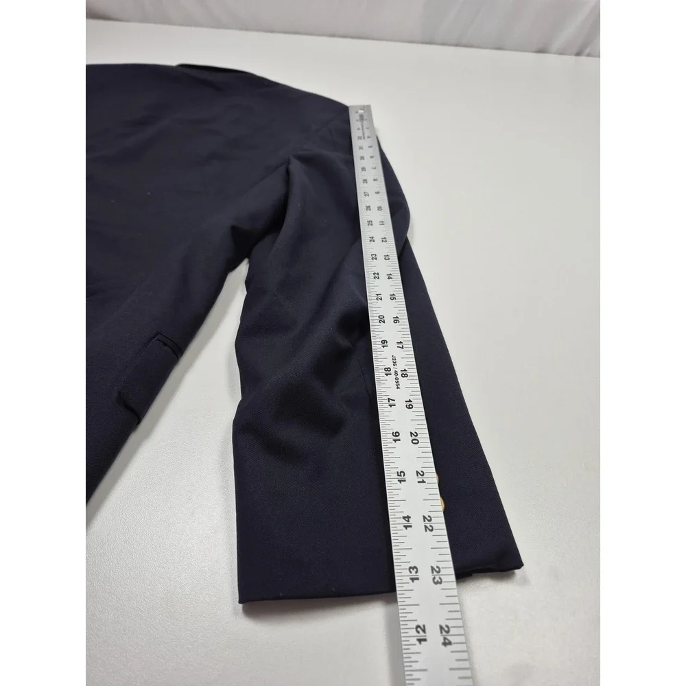 Brooks Brother Blazer Men's 39S Wool Navy Blue Wool Gold Button 2 Button 346